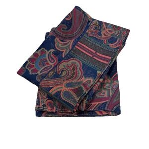 Paisley Standard Pillowcases Set Of 2 Jewel Tone Vintage Made In USA Heritage